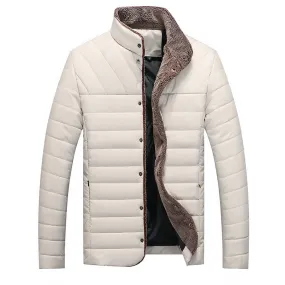 Mid-length Cotton-padded Coat Men's