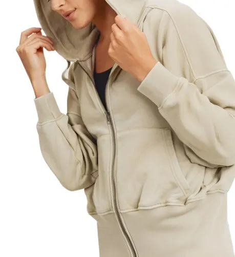 Mono B Fleece Hoodie Jacket KJ11571