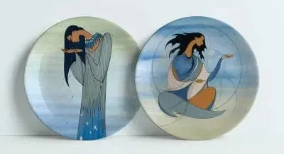 Mother Earth’s Tears/Spirit Of The Winds Decorative Plates by Maxine Noel