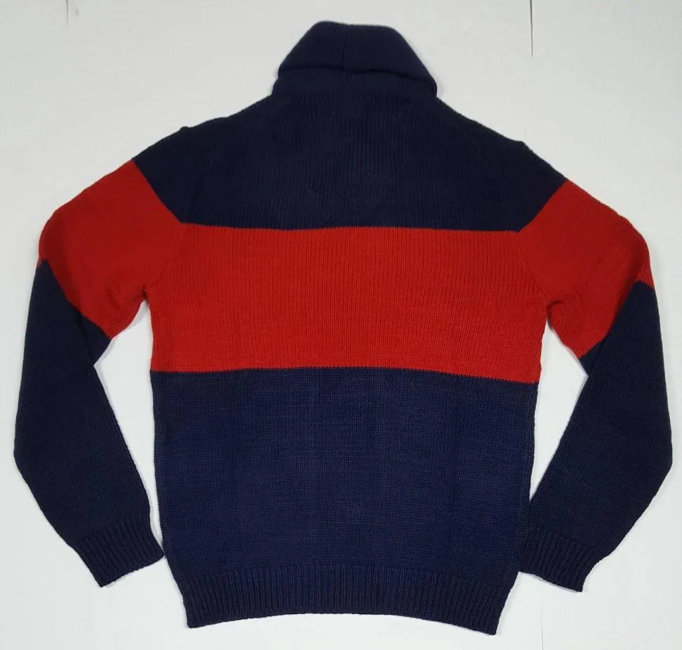 Nwt Polo Ralph Lauren CP-93 Navy Blue Shawl Neck Sweater