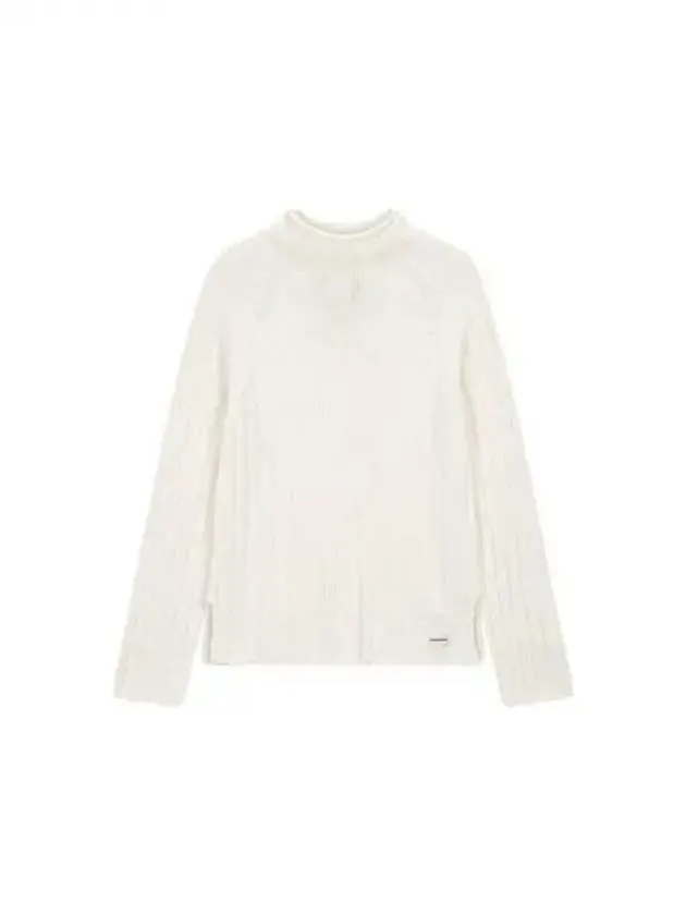 Overseas Station Season Big Chance 8 18 Women s Whole Garment Ribbed Raglan Knit Ivory 270274