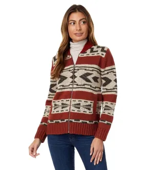 Pendleton Graphic Shetland Zip Sweater