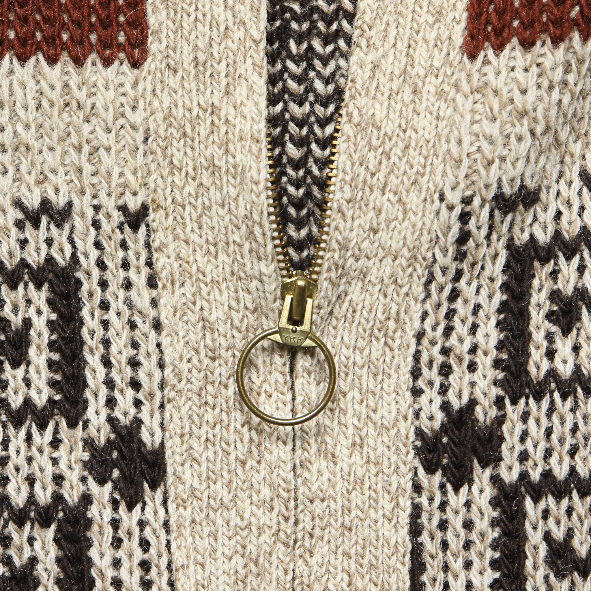 Pendleton Zip Up Sweater - Cream