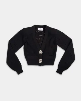 Philipp Plein Lurex Knit Monogram Cardigan WKQ0145 PKN002N 02