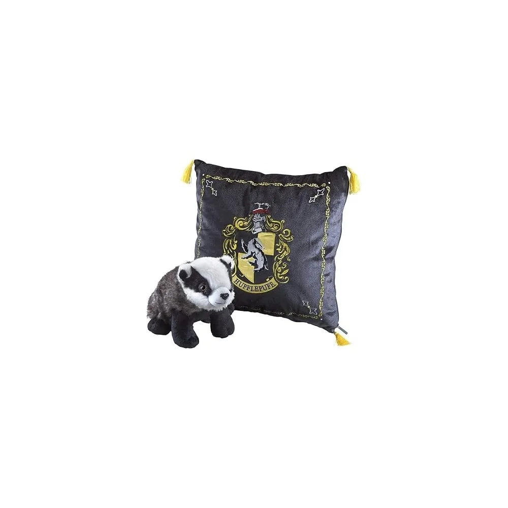 Plush Hufflepuff House Mascot Cushion