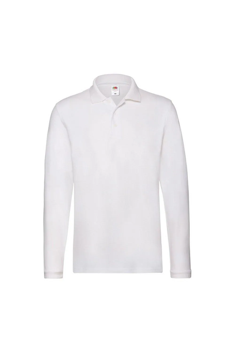 Polos | Cotton Pique Long-Sleeved Polo Shirt | Fruit of the Loom