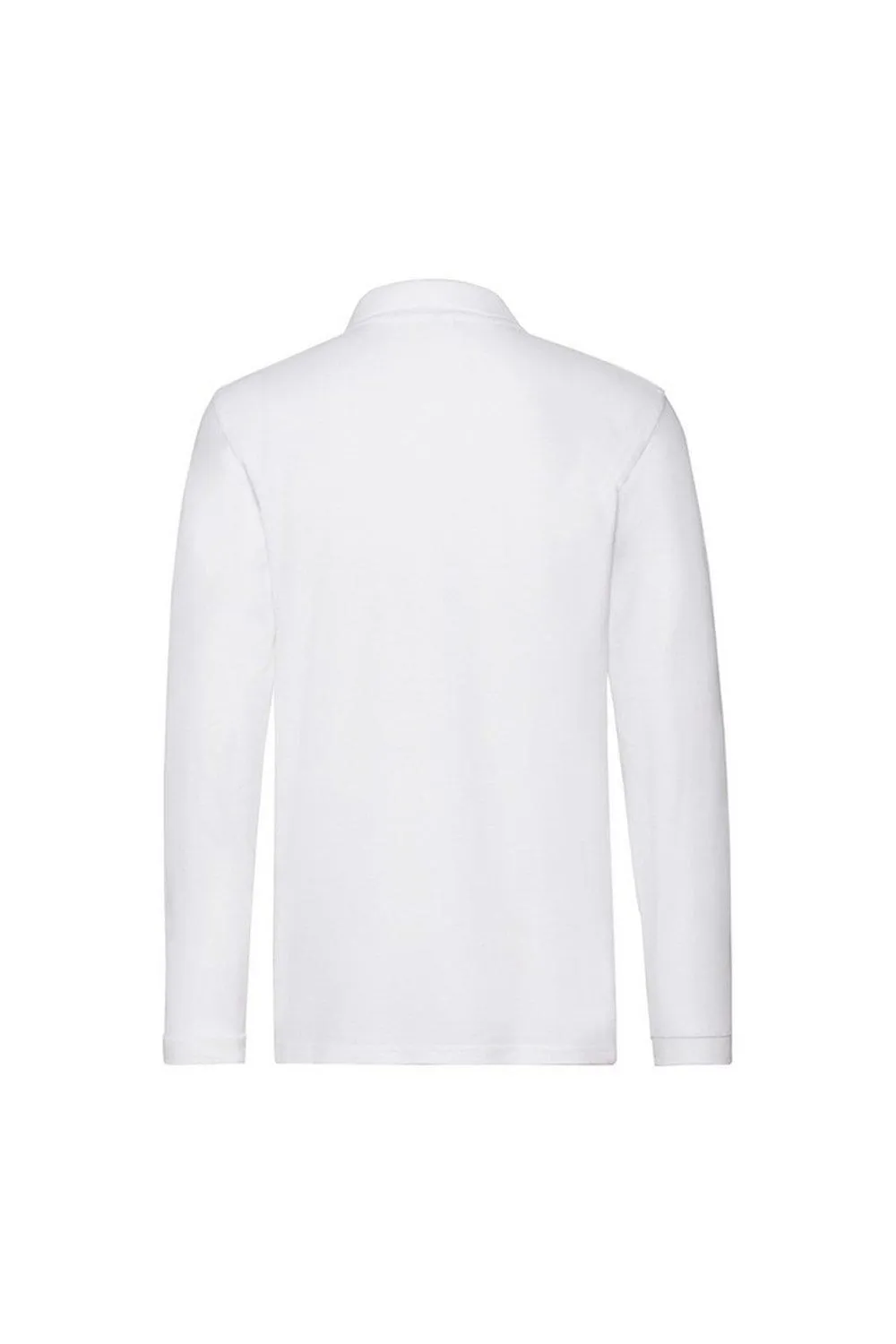 Polos | Cotton Pique Long-Sleeved Polo Shirt | Fruit of the Loom