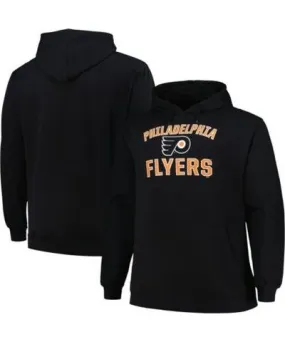 Profile Men's NHL Philadelphia Flyers Big & Tall Arch Over Logo Pullover Hoodie