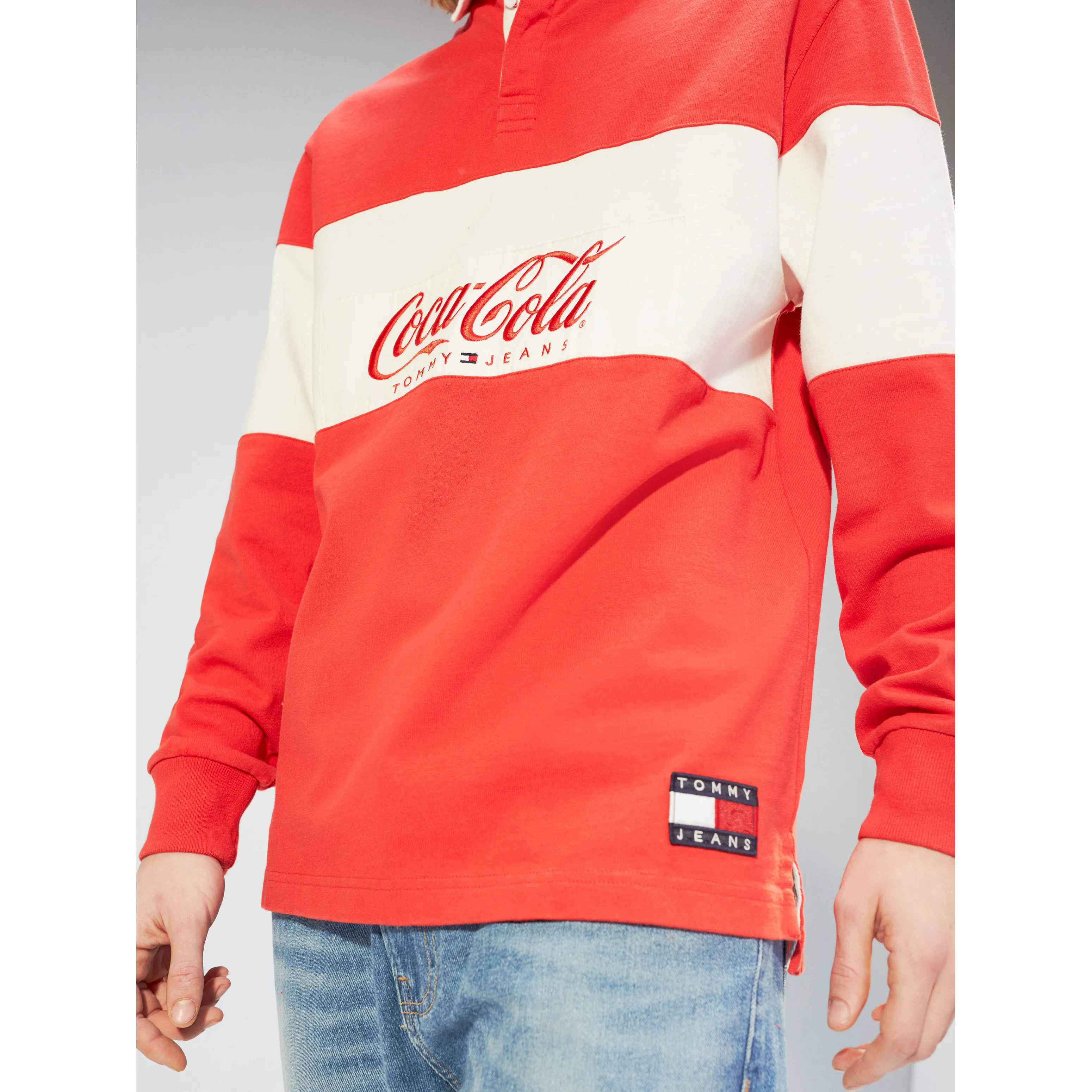 Pure Cotton Coca-cola Rugby Shirt | Hoodies | Tommy Hilfiger