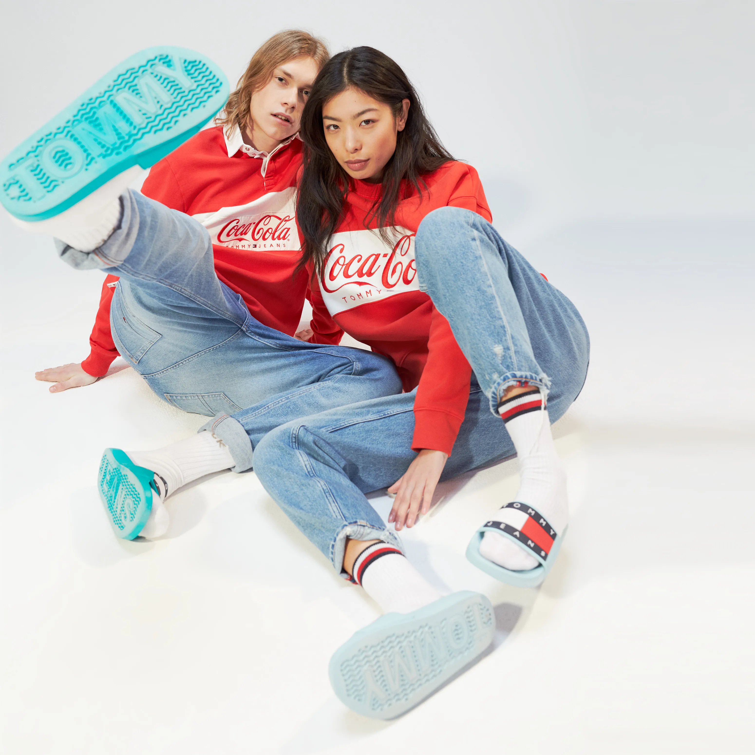 Pure Cotton Coca-cola Rugby Shirt | Hoodies | Tommy Hilfiger