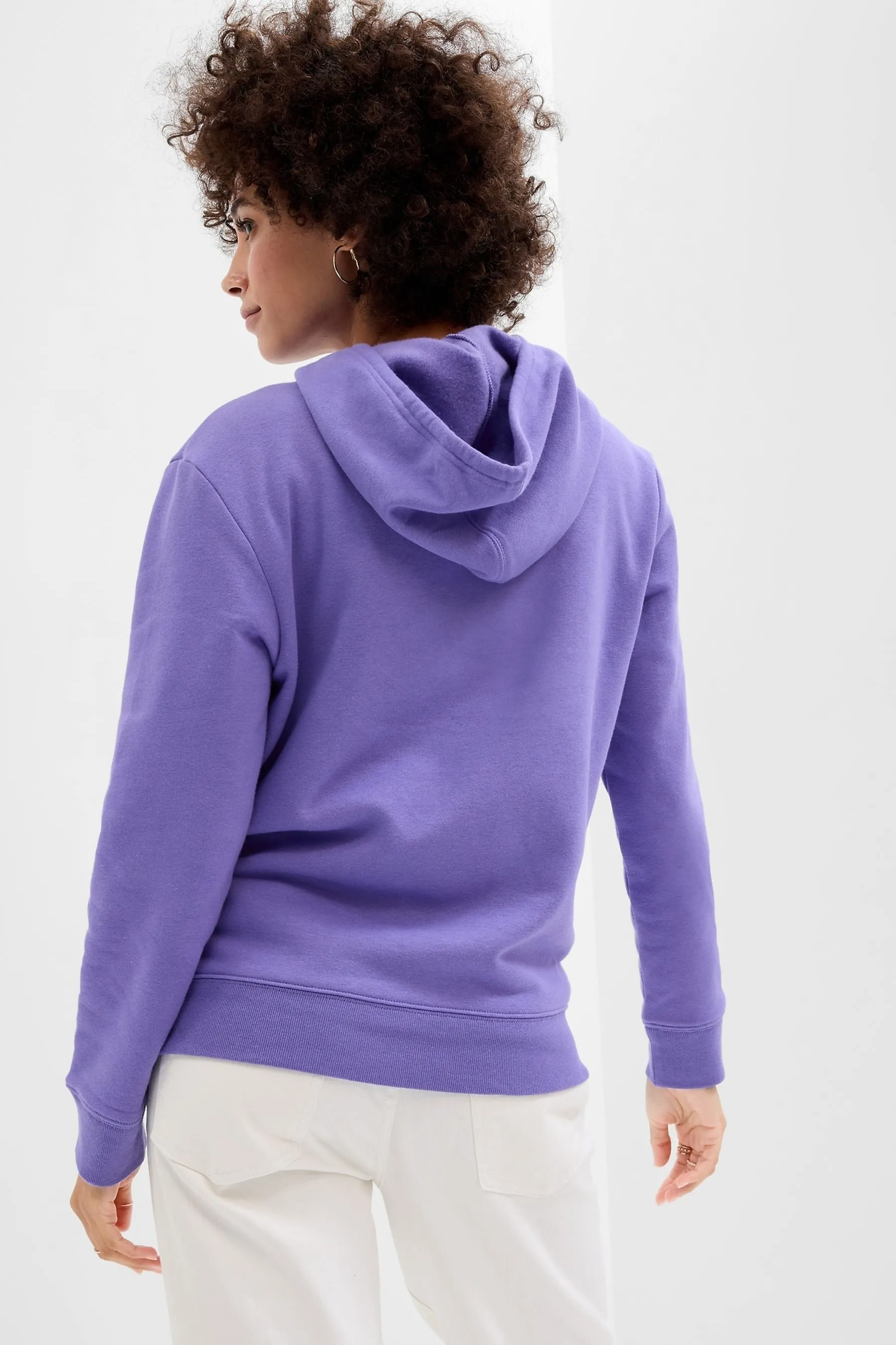 Purple Arch Logo Fleece Hoodie