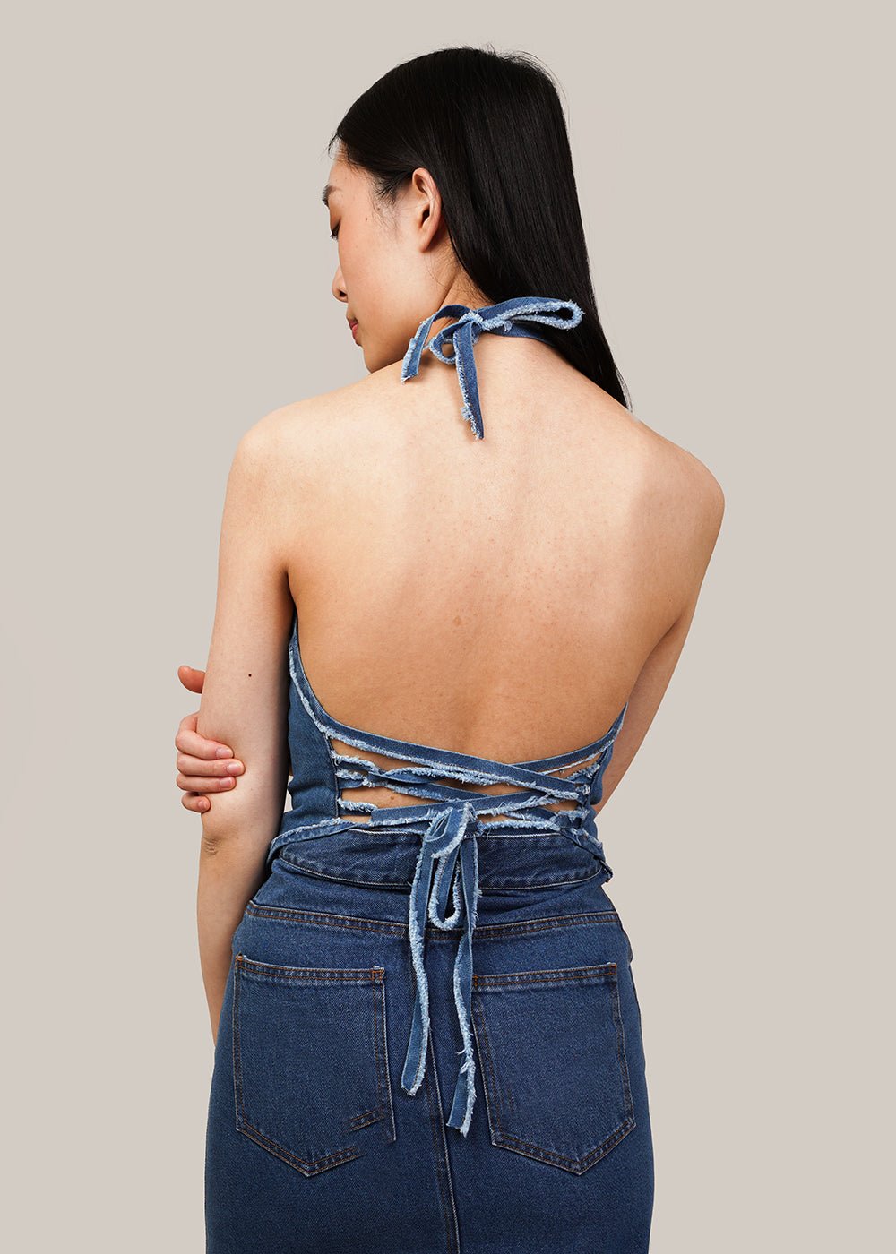 Recycled Denim Babe Top