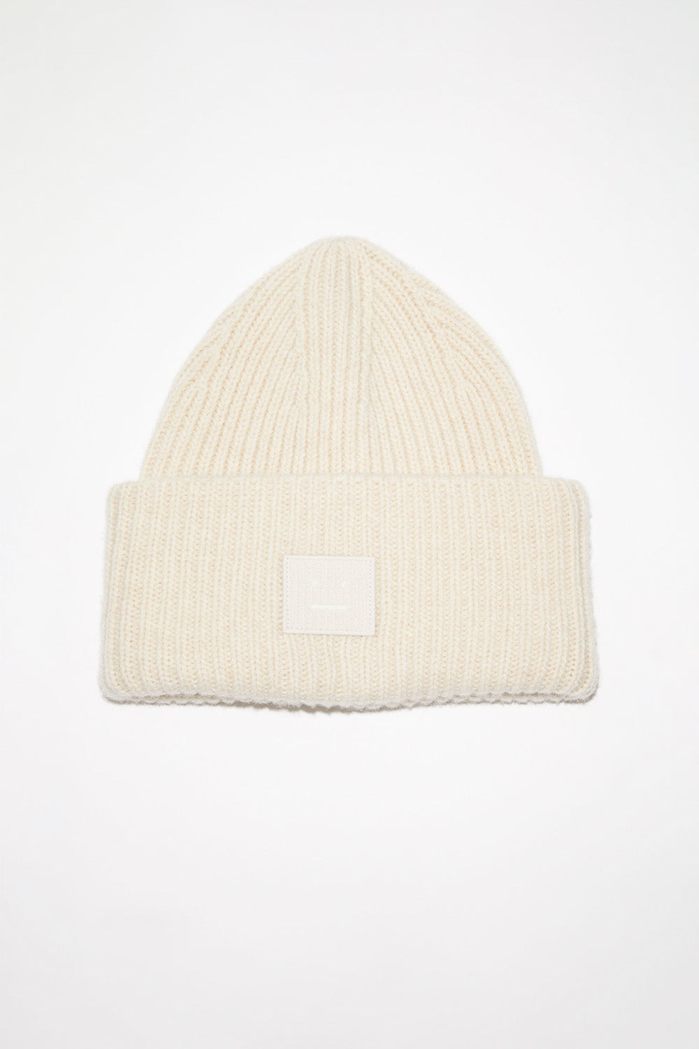 Ribbed Knit Beanie Oatmeal Melange