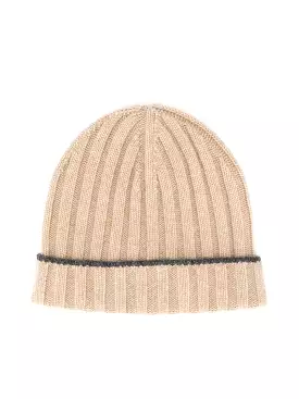 ribbed knit beanie