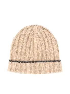 ribbed knit beanie