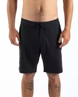 Rusty USA Base 19 Fixed Waist Boardshort BLACK