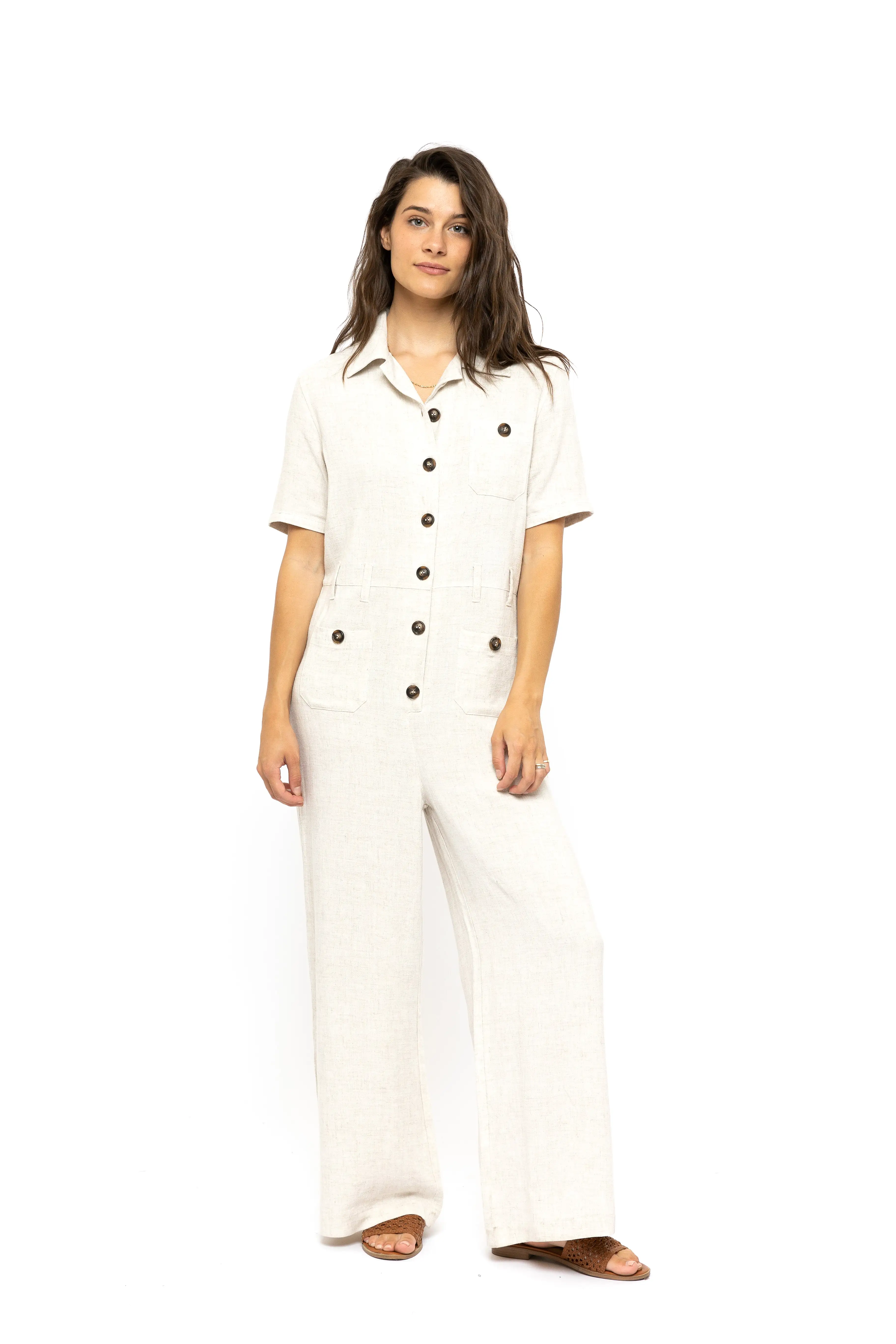 Rusty USA Luna Mechanic Jumpsuit Natural NATURAL