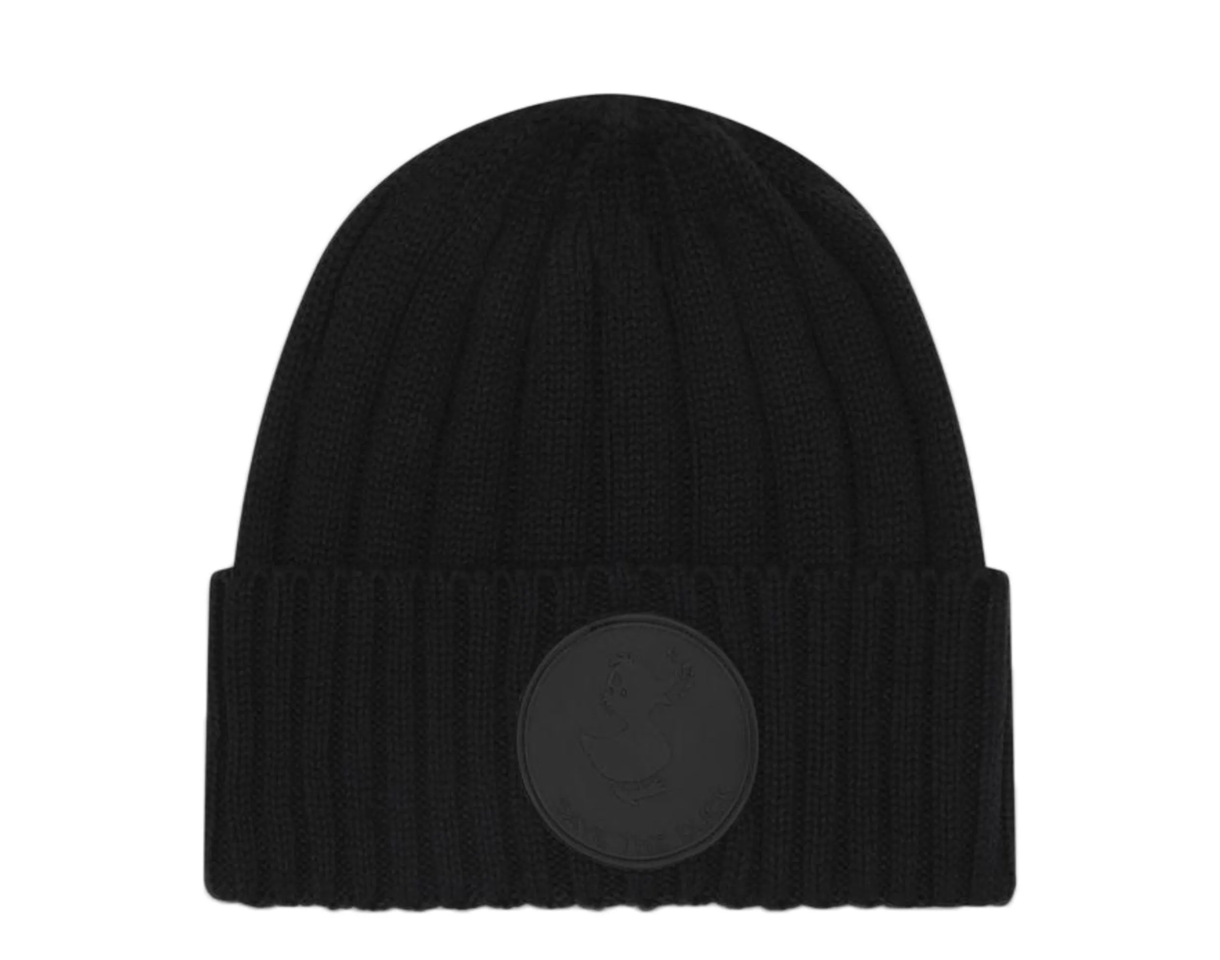 Save The Duck Large Logo Cotton Knit Cuffed Beanie