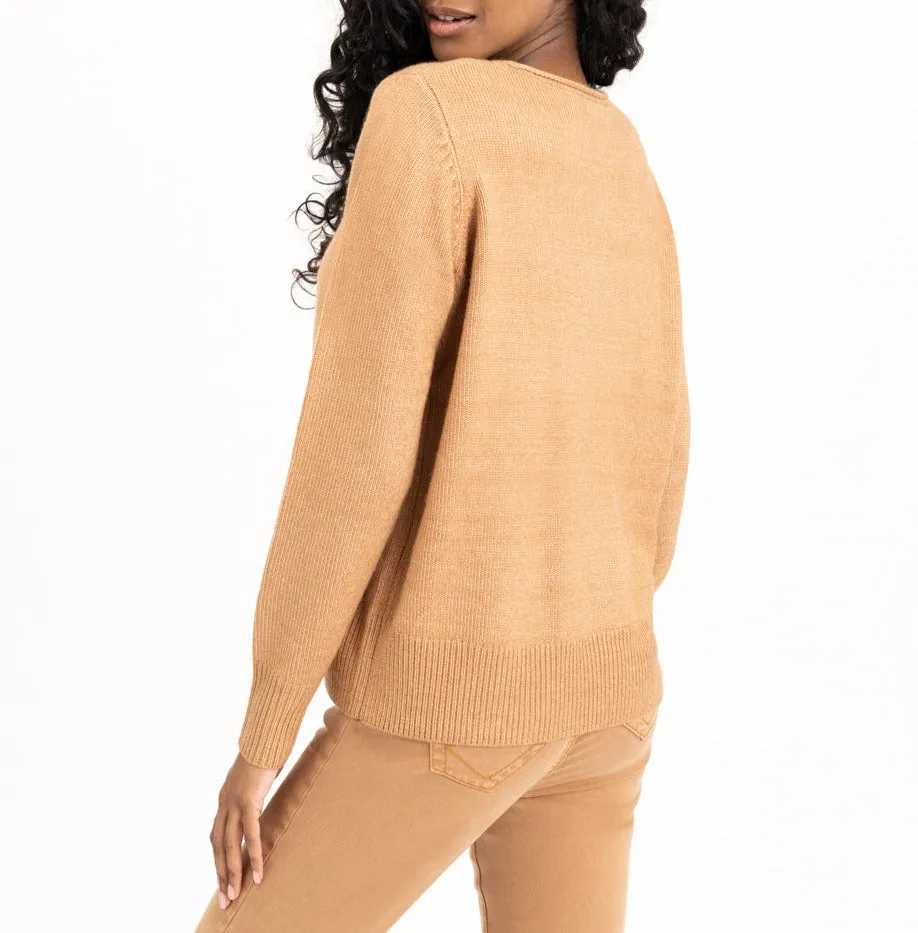 Scoop neck sweater