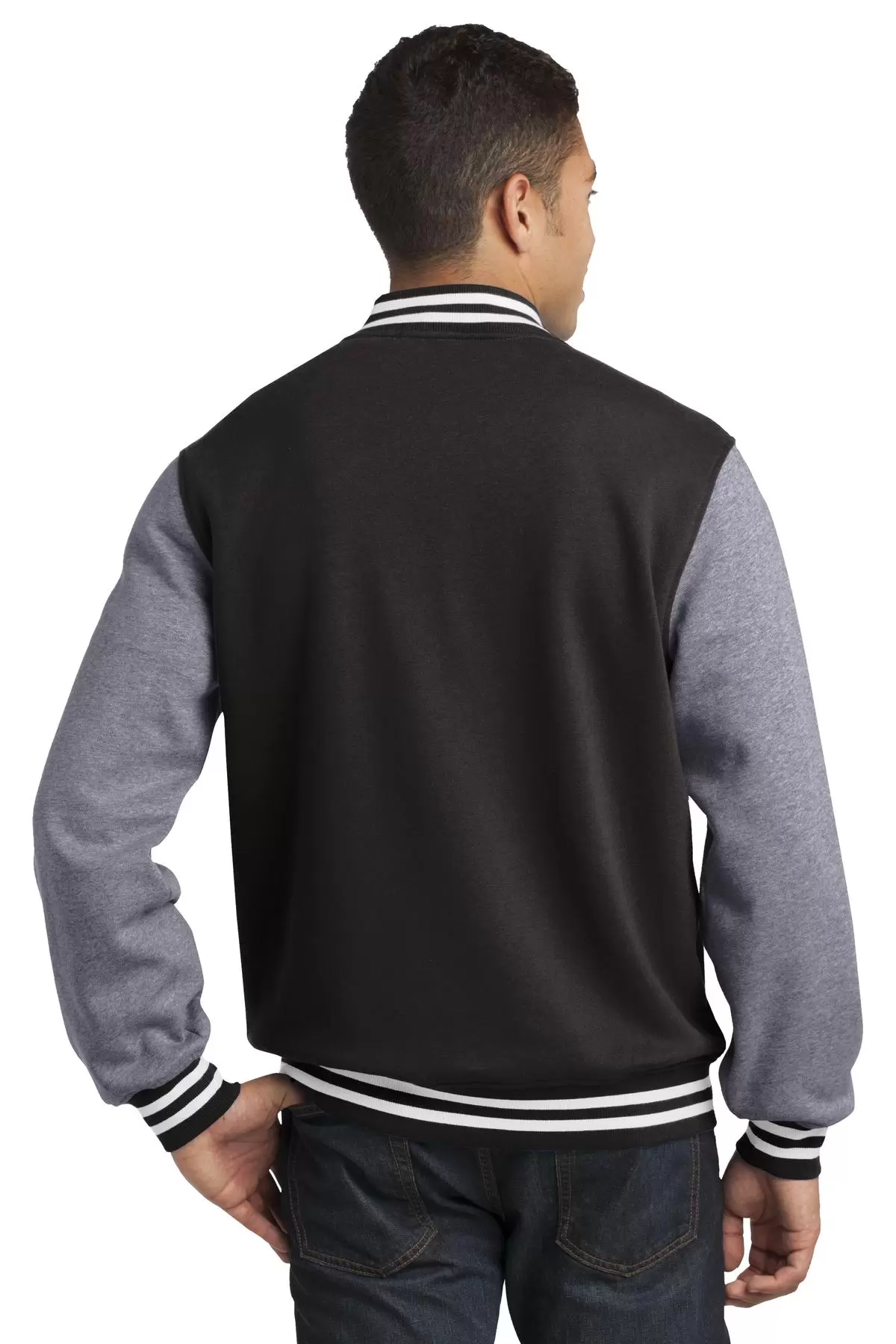 Sport-Tek Fleece Letterman Jacket ST270 SKU: ST270