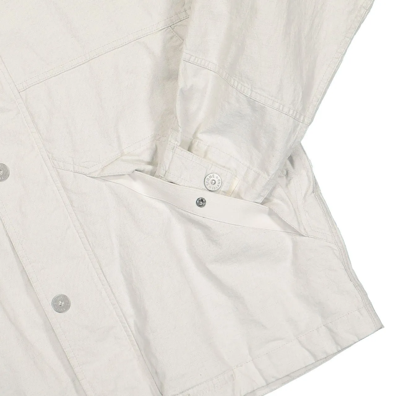 STONE ISLAND 2024 Men's White Jacket for a Sleek and Stylish Look