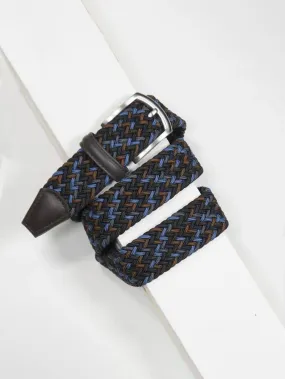 Stretch Woven Belt - Brown Multi