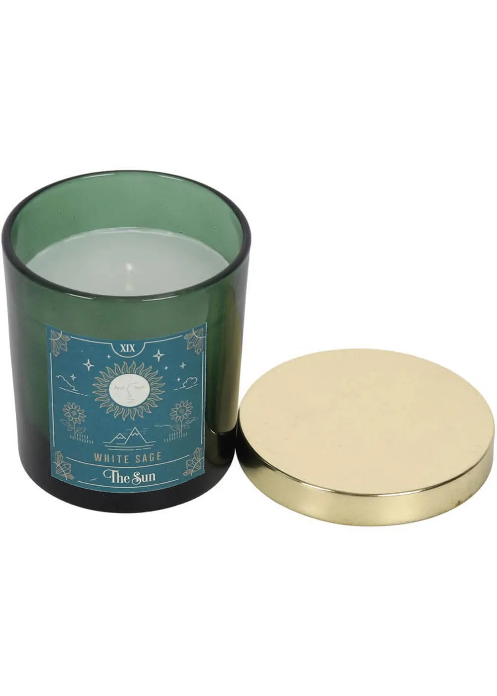 Succubus The Sun Tarot Scented Candle White Sage