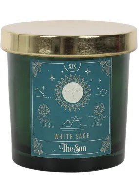 Succubus The Sun Tarot Scented Candle White Sage