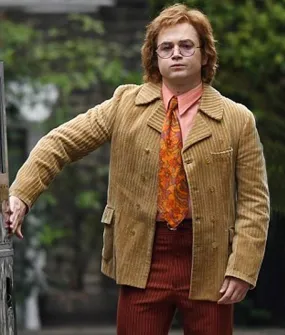 Taron Egerton Rocketman Coat - Movie Men's Coat