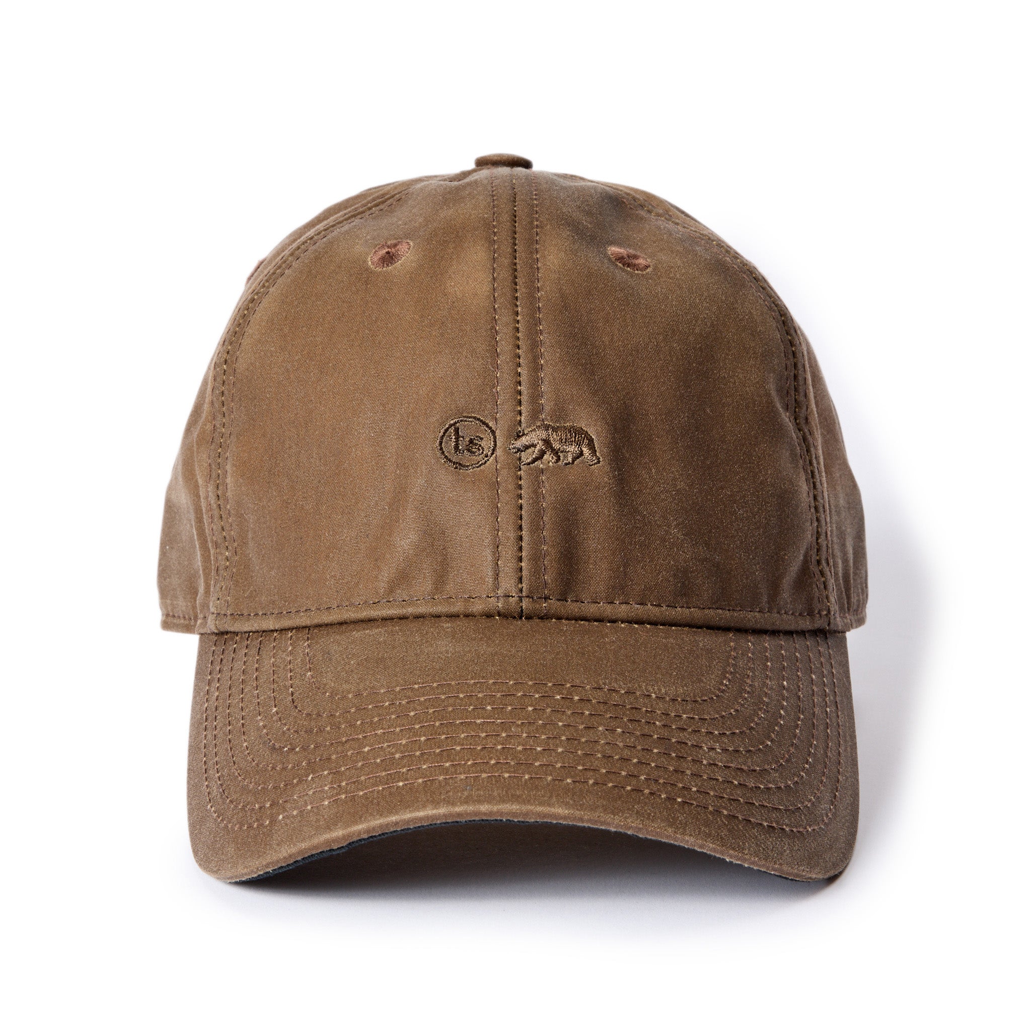 The Ball Cap in Dark Khaki Waxed Canvas