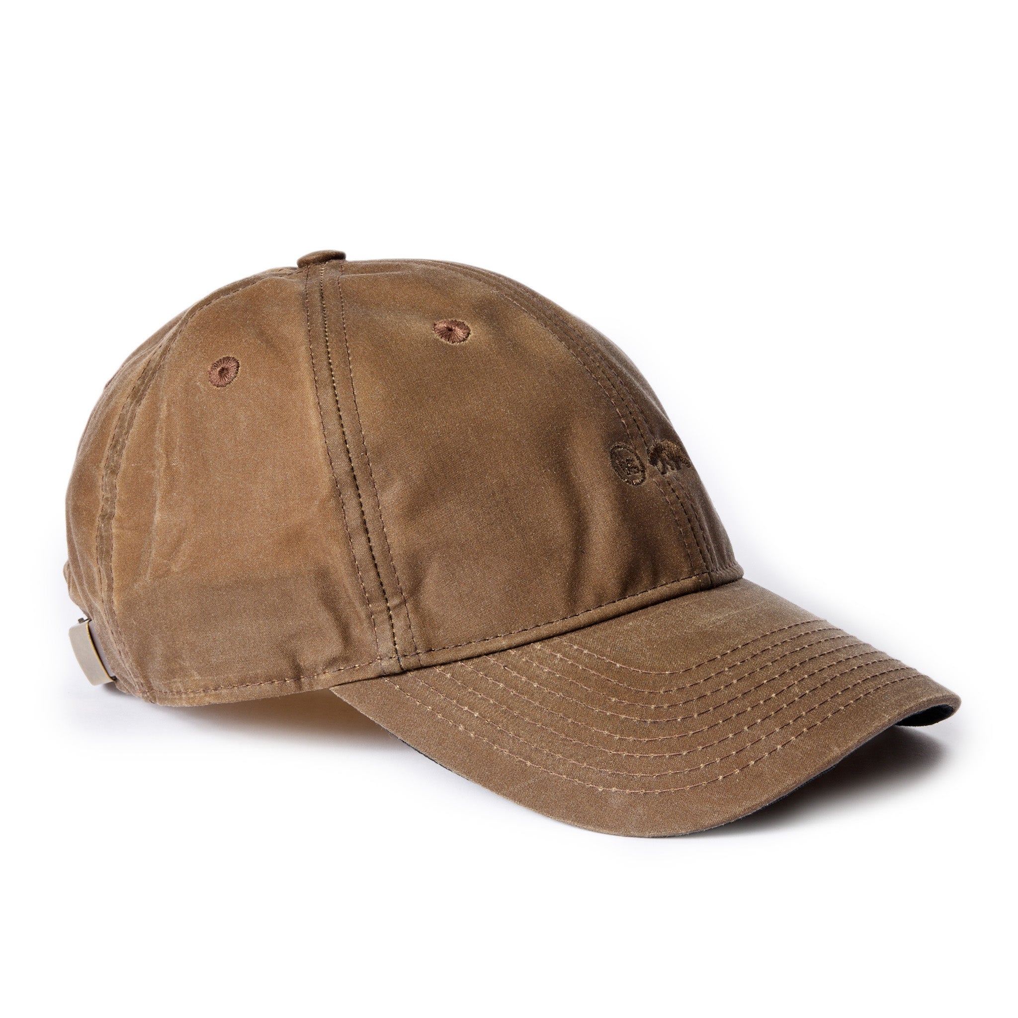 The Ball Cap in Dark Khaki Waxed Canvas