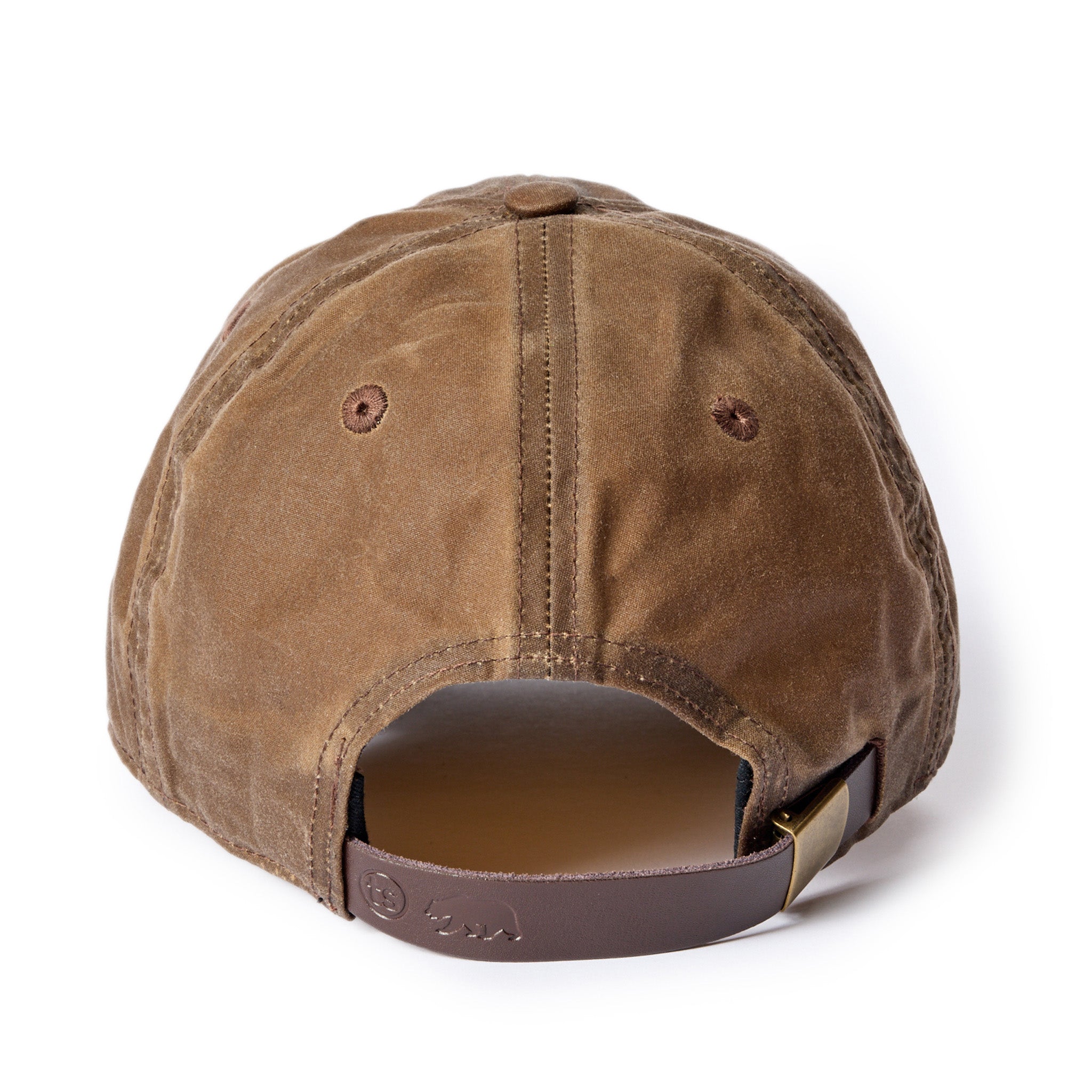 The Ball Cap in Dark Khaki Waxed Canvas