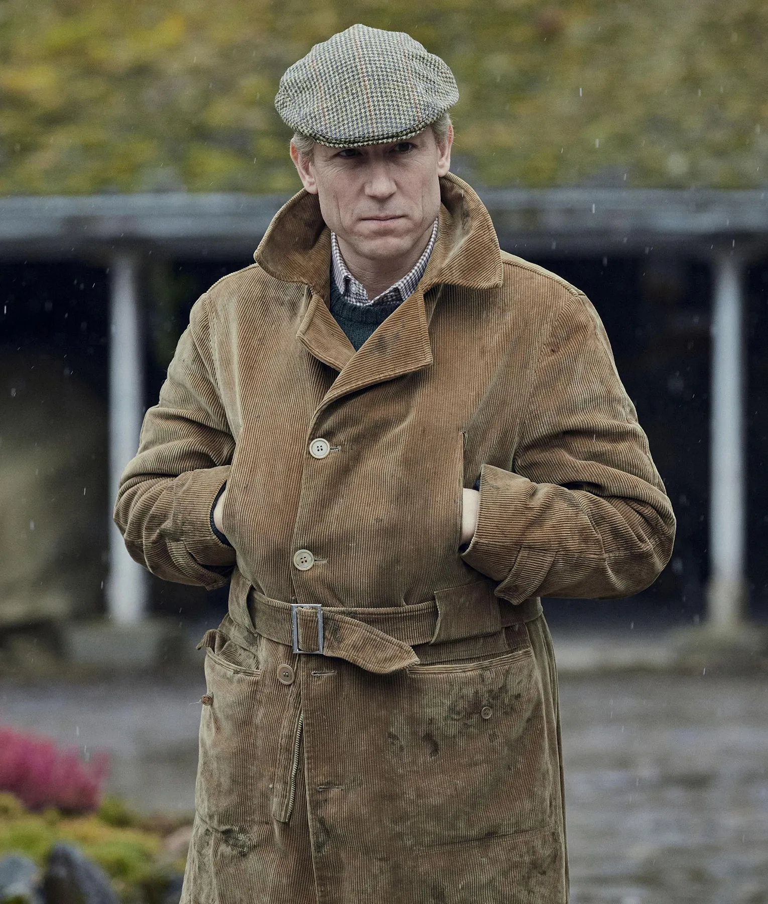 The Crown Prince Philip Brown Coat | Tobias Menzies Coat