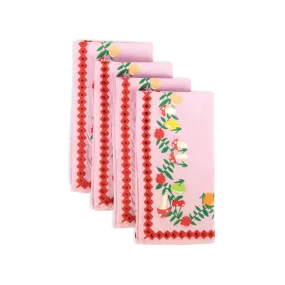 The Fruit Basket Napkin, Set of 4 - Tutti Frutti / Cotton