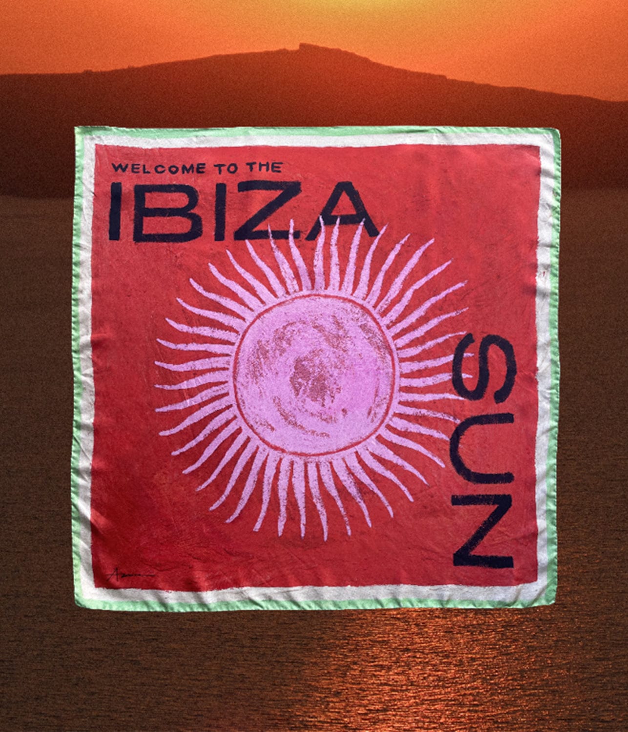 THE IBIZA SUN SILK TRAVEL SCARF