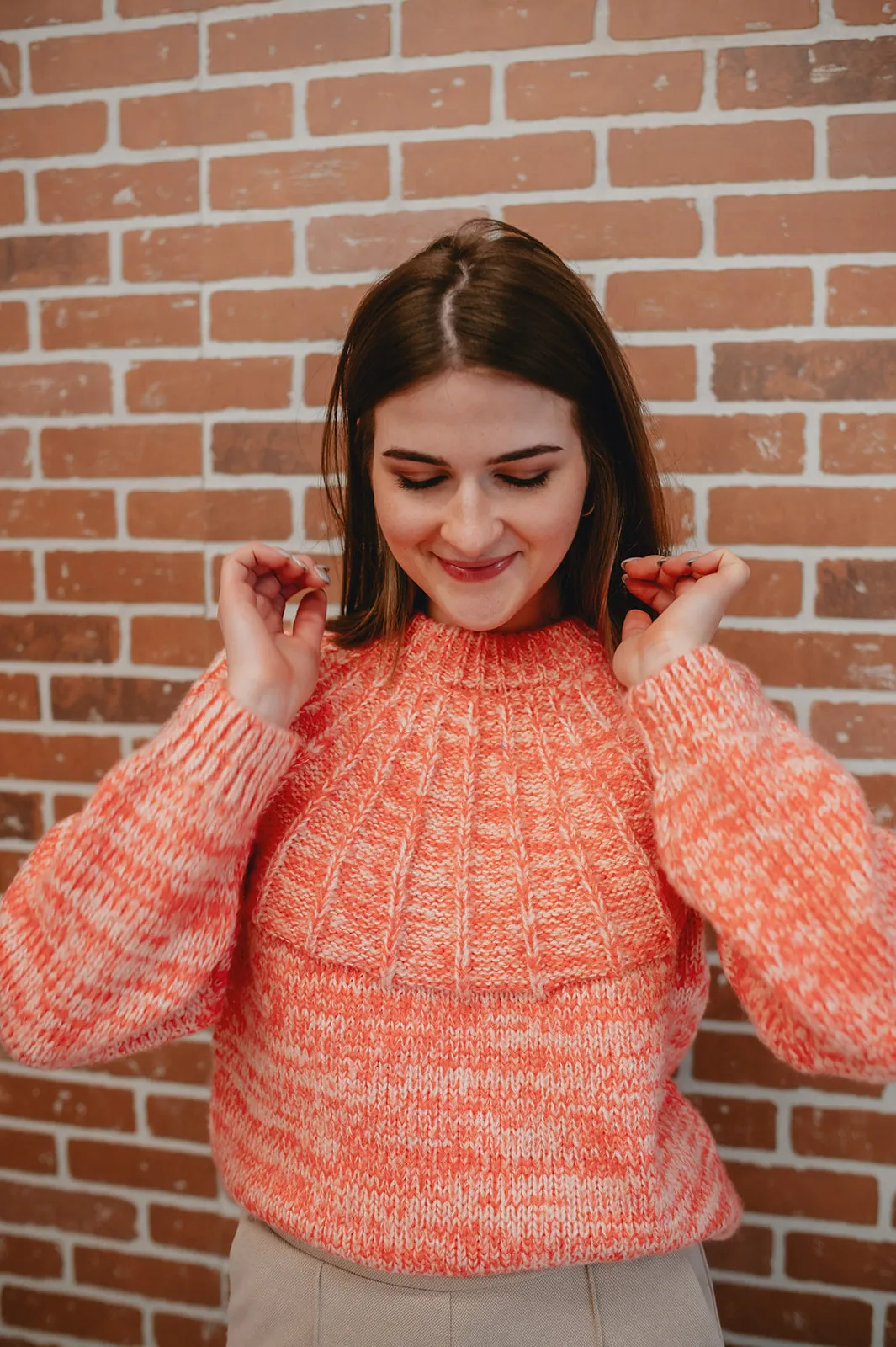 The Poet Coral Sweater - PLUS