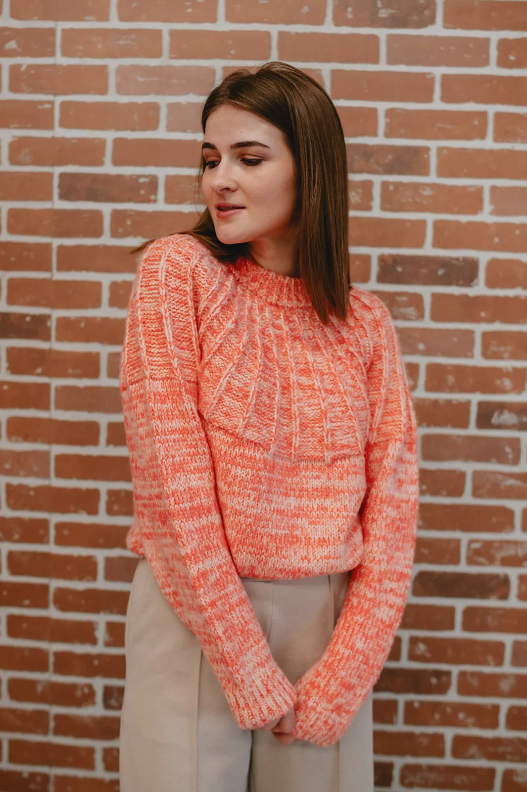 The Poet Coral Sweater - PLUS