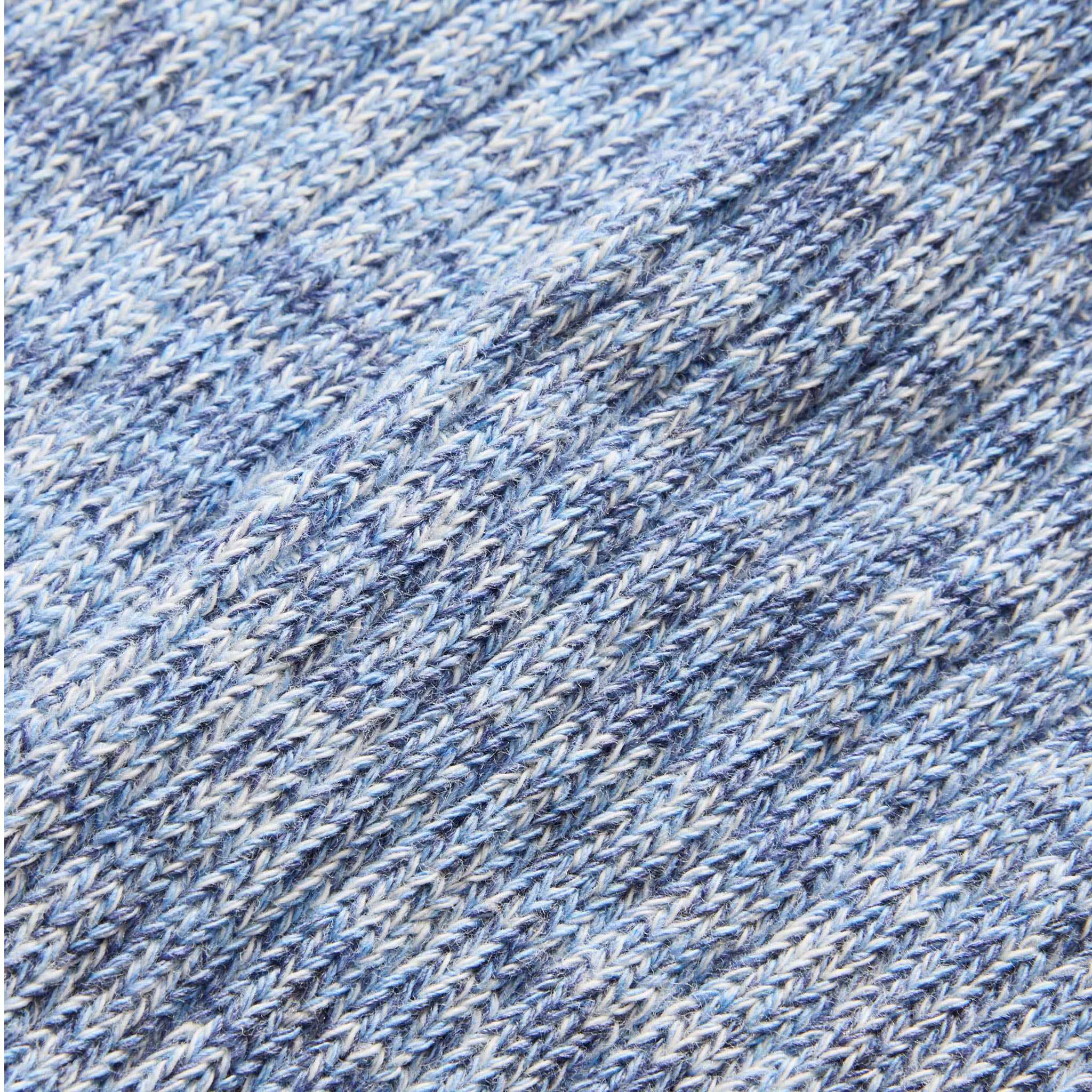 The Rib Sock in Blue Melange