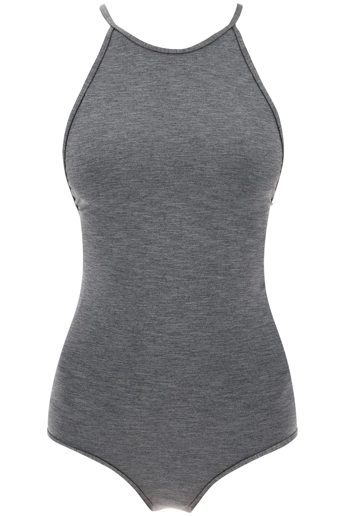 Toteme Halter Neck One Piece Swims   Grey