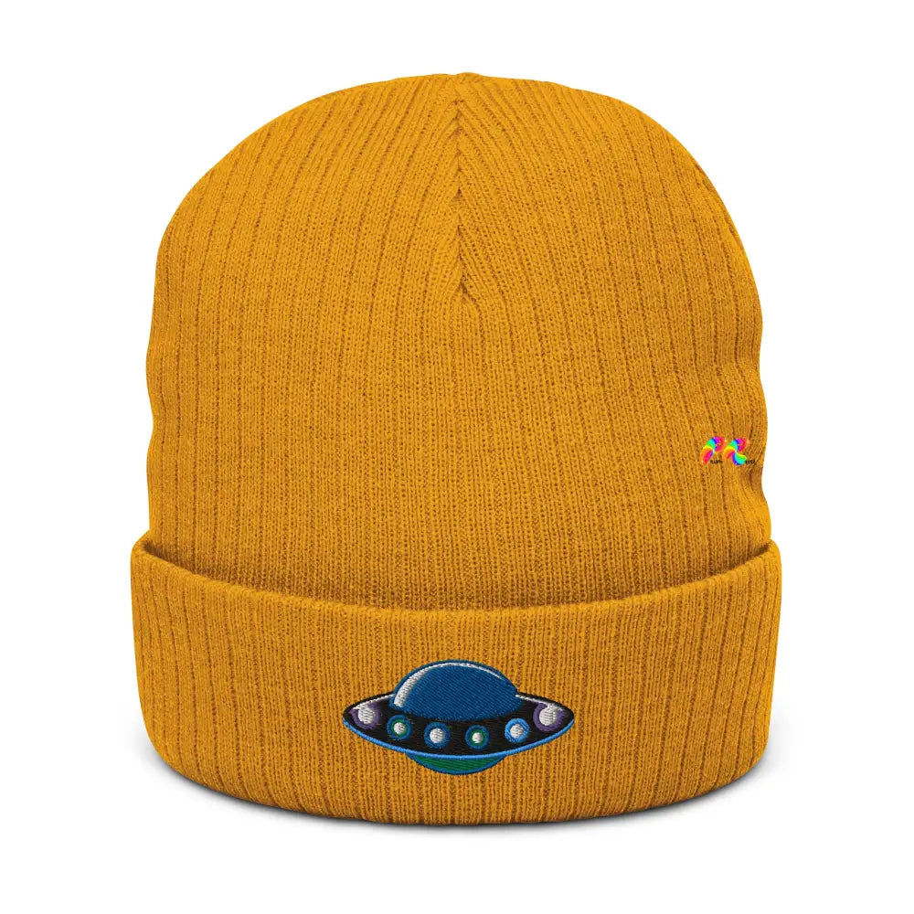 UFO Ribbed Knit Beanie