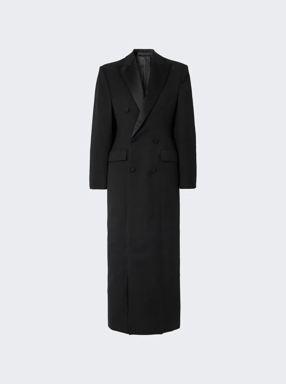 WARDROBE.NYC   Sculpted Coat Dress Black 