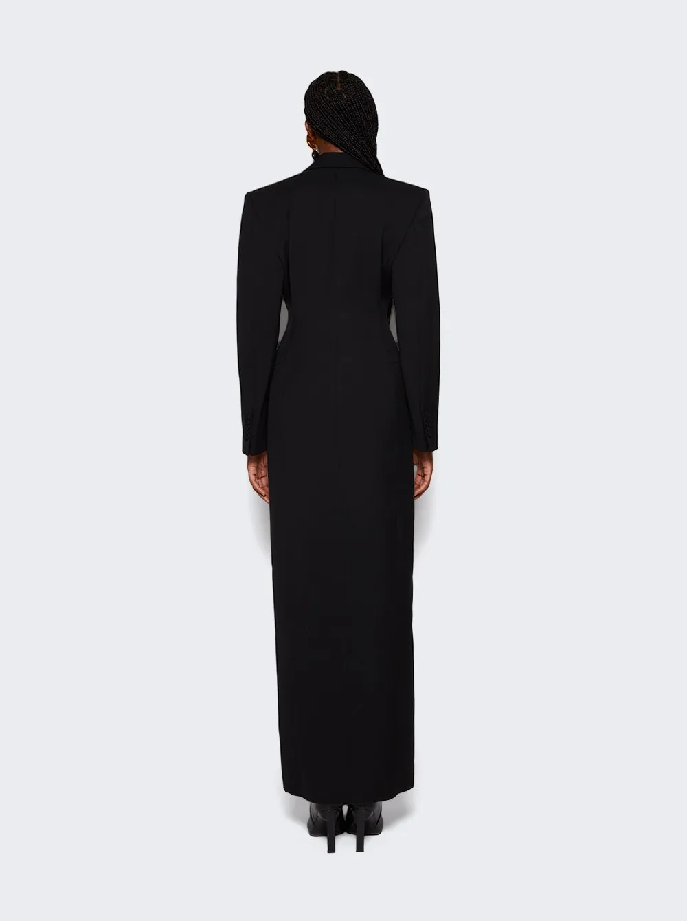 WARDROBE.NYC   Sculpted Coat Dress Black 