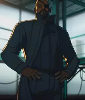 WHAT IF 2021 Nick Fury Coat | Men's Trench Coat