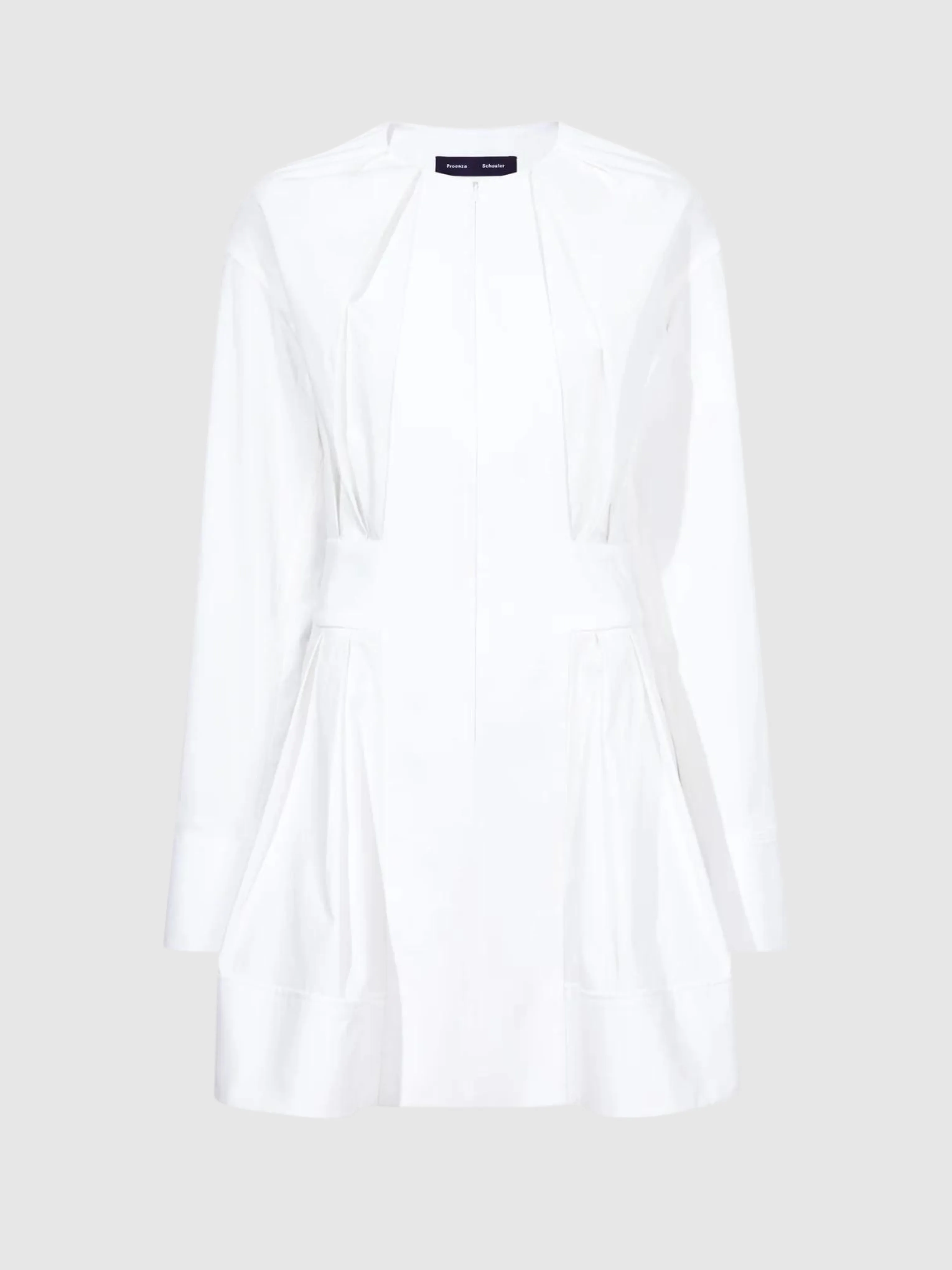 White Eco Poplin Mini Dress