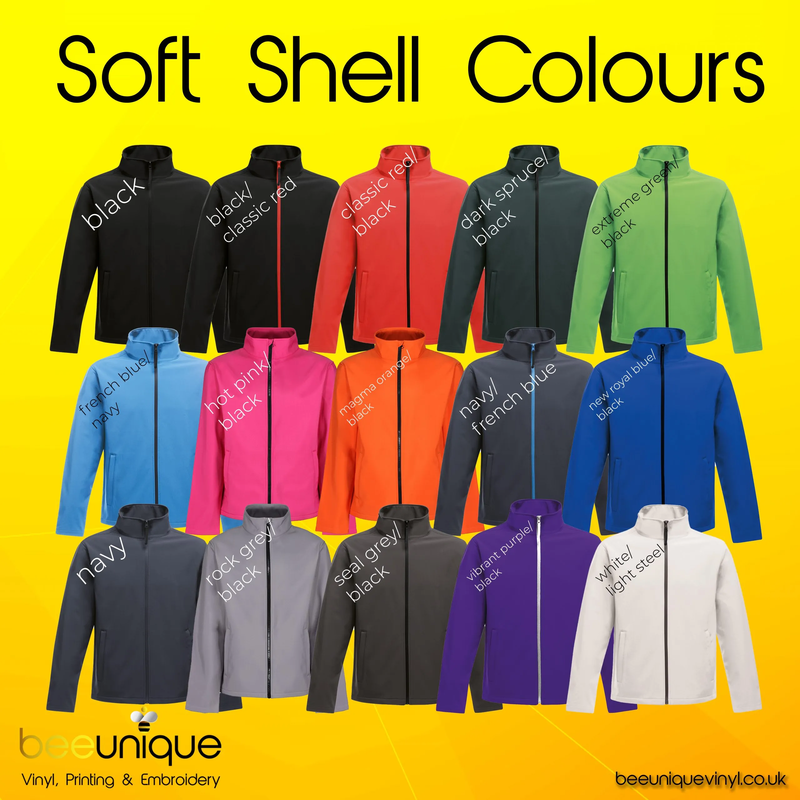 Workwear Bundle 4 | Bee Unique | Polos, Hoodies & Softshell