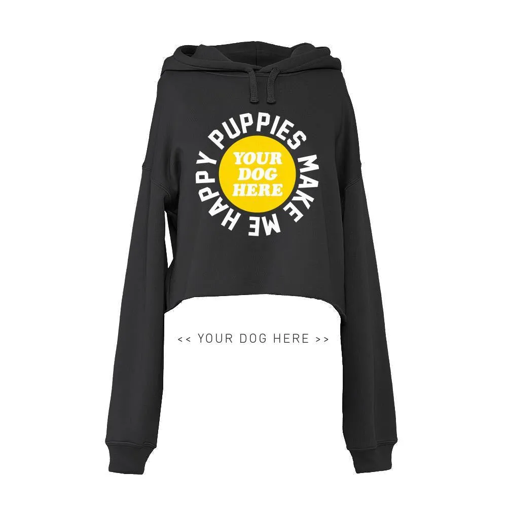 Your Dog Here - Smiley - Crop Top Hoodie